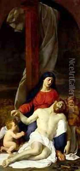 Pieta Oil Painting - Hippolyte (Paul) Delaroche