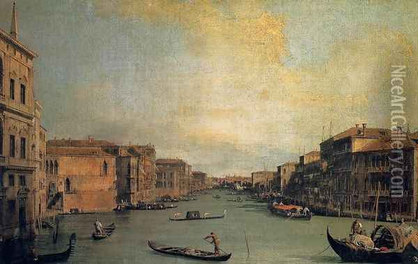 The Grand Canal 2 Oil Painting - (Giovanni Antonio Canal) Canaletto