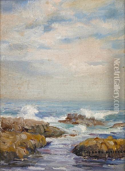 Laguna Coastal Scene Oil Painting - Joseph A. Kleitsch