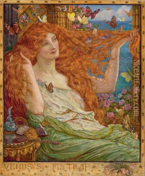 Venus's Fly Trap Oil Painting - Henry Justice Ford