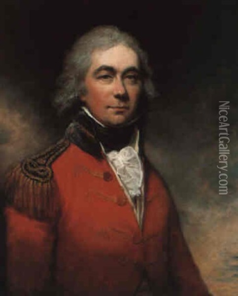 Portrait Of Lt. General Alexander Beatson Oil Painting - Arthur William Devis