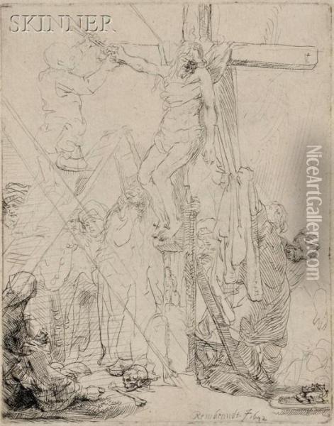 Descent From The Cross: A Sketch Oil Painting - Rembrandt Van Rijn