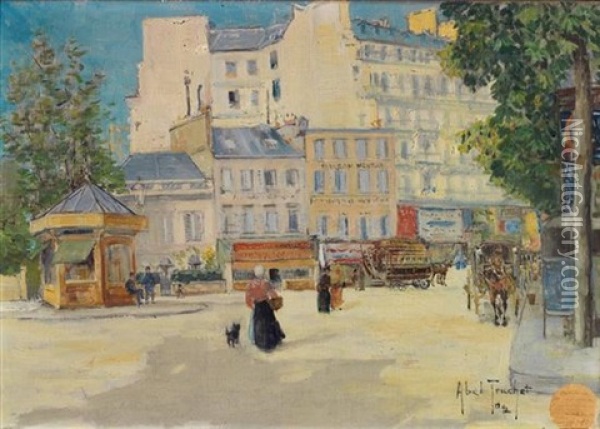 Boulevard Oil Painting - Louis Abel-Truchet