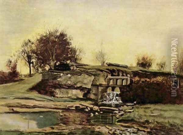The quarry of Optevoz Oil Painting - Gustave Courbet