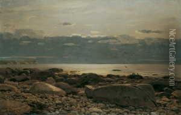 Signiert Und Datiert Unten Links: E. Ducker 1885. Oil Painting - Eugene Gustav Ducker
