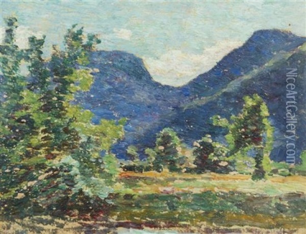 Mountain Clearing Oil Painting - Walter Griffin