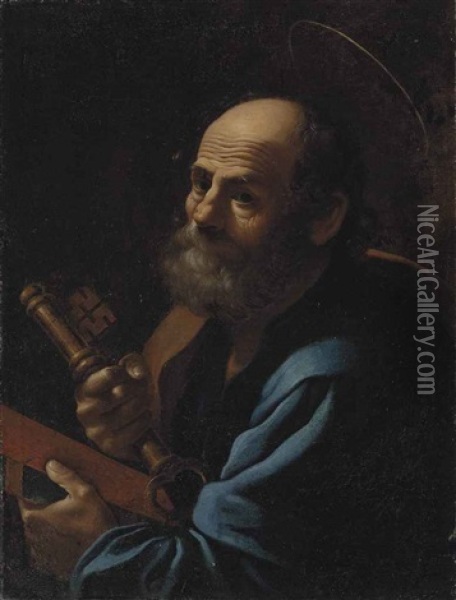 Saint Peter Oil Painting - Rutilio Manetti