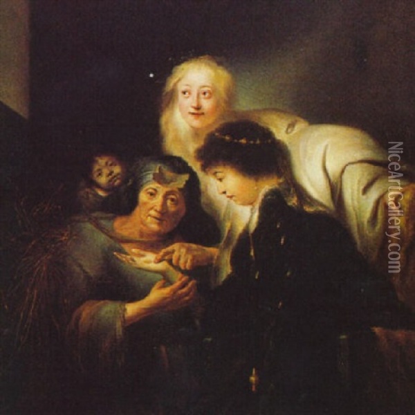 Die Wahrsagerin Oil Painting -  Rembrandt van Rijn