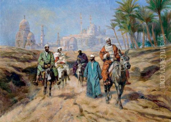 Cairo Oil Painting - Karoly Cserna