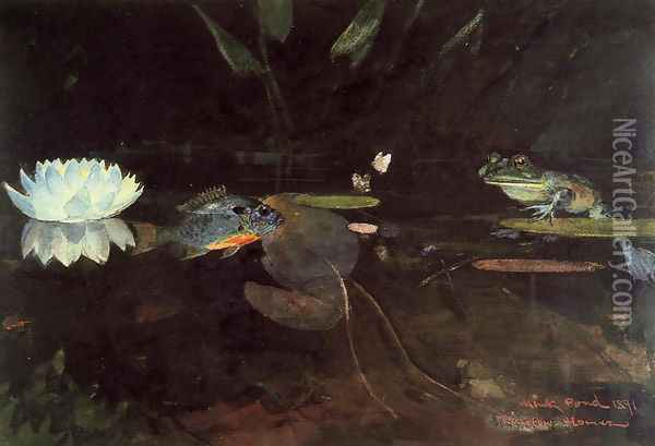 Mink Pond Oil Painting - Winslow Homer