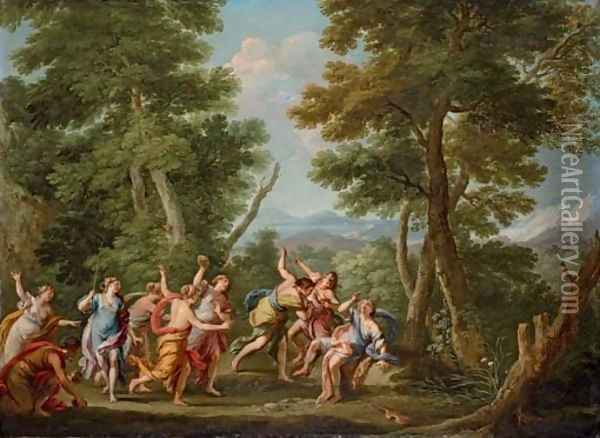 The Stoning of Orpheus Oil Painting - Andrea Locatelli