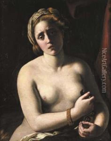 La Morte Di Cleopatra Oil Painting - Antiveduto Grammatica
