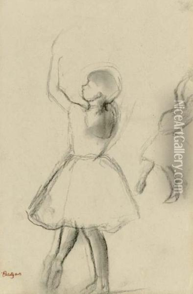 Deux Danseuses De Profil Oil Painting - Edgar Degas