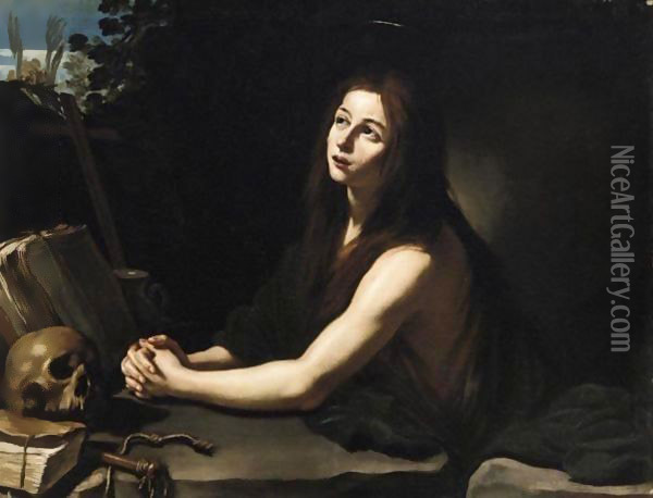 Maddalena Penitente Oil Painting - Italian School
