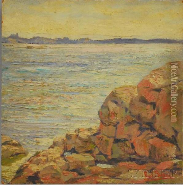 Coastal View Oil Painting - Paul Saling