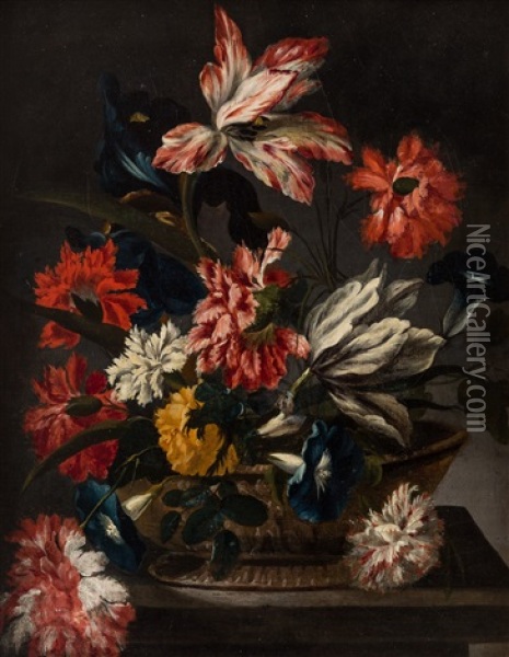 Bouquet De Printemps Oil Painting - Jan-Baptiste Bosschaert