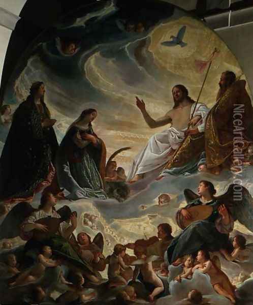 The Glorification of St. Ursula and St. Margaret Oil Painting - Antonio Maria Viani