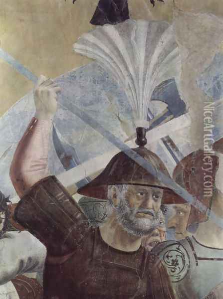Battle between Heraclius and Chosroes (detail) 6 Oil Painting - Piero della Francesca
