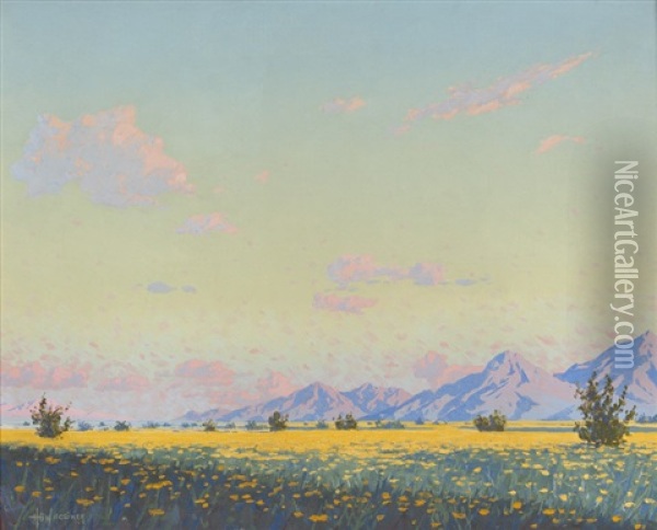 Desert Sunshine Oil Painting - Harry B. Wagoner