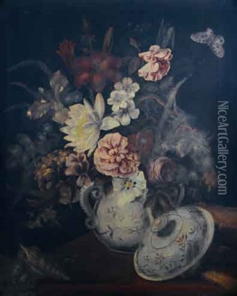 Bouquet De Fleurs Oil Painting - Margaretha-Barbara Dietzsch