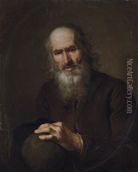A Bearded Man Oil Painting - Hendrick Bloemaert