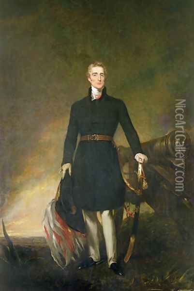 Arthur Wellesley 1769-1852 Duke of Wellington Oil Painting - John Simpson