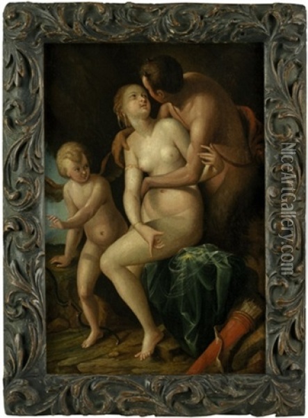 Venus Und Adonis Oil Painting - Hendrik van Balen the Younger
