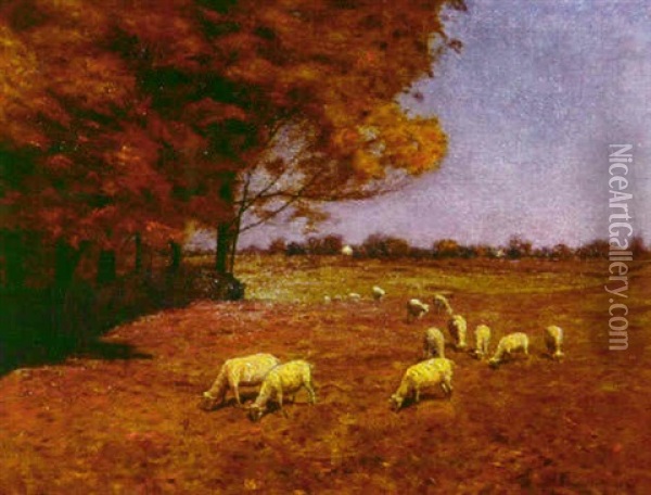 The Artist's Farm, Woodstock Oil Painting - Lovell Birge Harrison