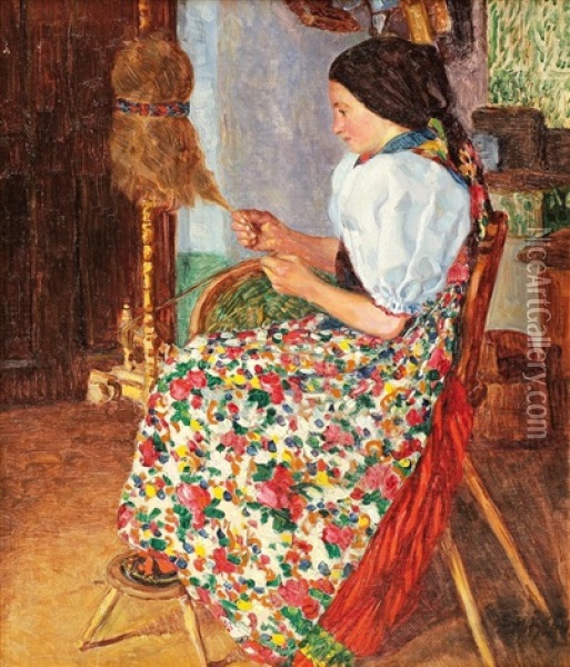 U Kolovratu Oil Painting - Jaroslav Masek