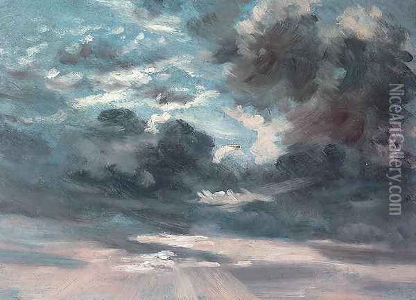 Cloud Study 2 Oil Painting - John Constable