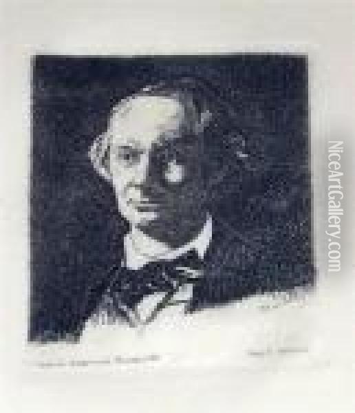 Charles Baudelaire, De Face Oil Painting - Edouard Manet