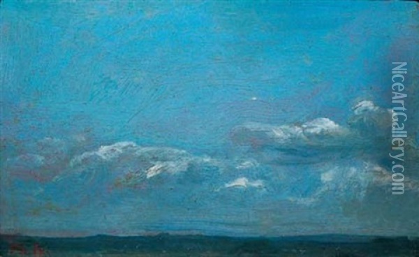 Etude De Ciel (study) Oil Painting - Theodore Rousseau