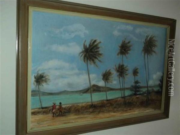 South East Trades, Thursday Island Oil Painting - William Hamilton
