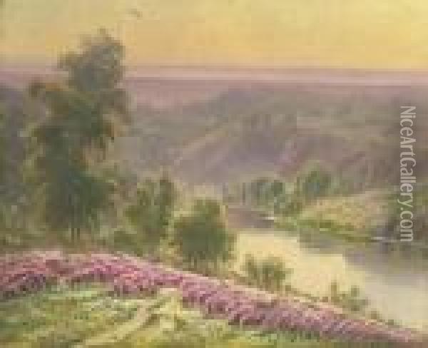 Crozant Paysage Oil Painting - Gaston Anglade