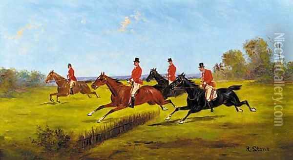 The chase Oil Painting - Rudolf Stone