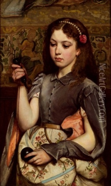 Madchenportrat Oil Painting - Tranquillo Cremona