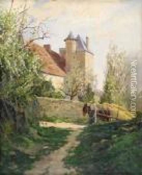 Chateau En Dordogne Oil Painting - Xavier Desparmet-Fitzgerald