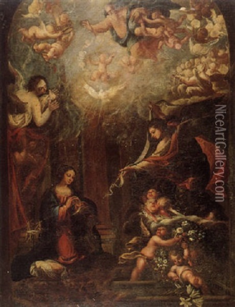 Anunciacion Oil Painting - Francisco de Solis