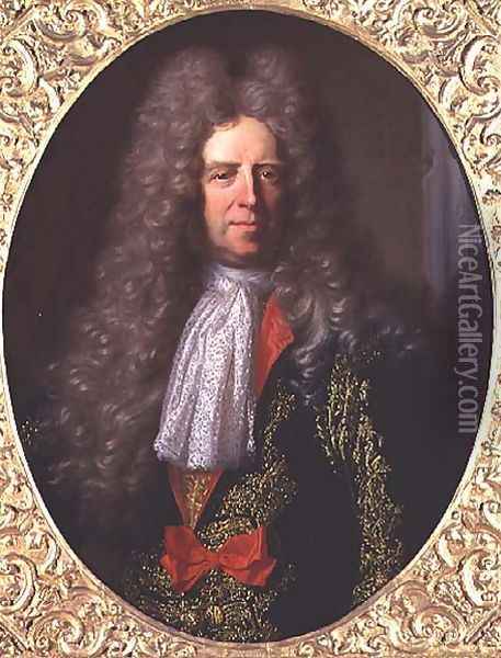 Count Ferdinand Bonaventura Harrach 1636-1706, Chief Steward to King Leopold I of Hungary 1640-1705, 1698 Oil Painting - Hyacinthe Rigaud