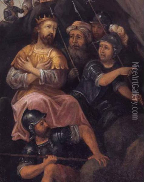 Scena Biblica Oil Painting - Silvestro Arnosti Da Ceneda
