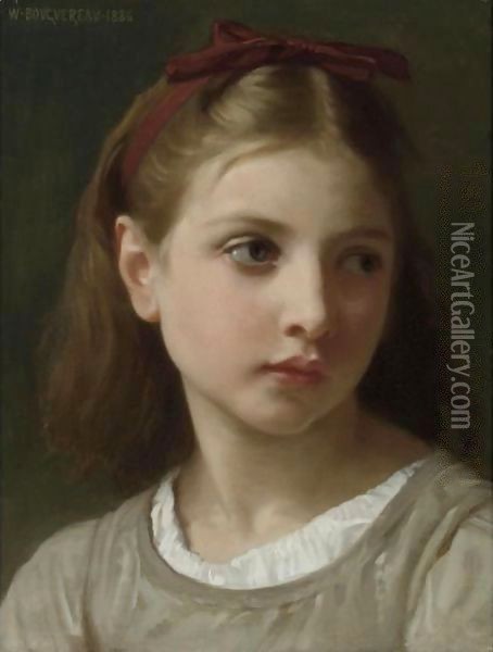 Une Petite Fille Oil Painting - William-Adolphe Bouguereau