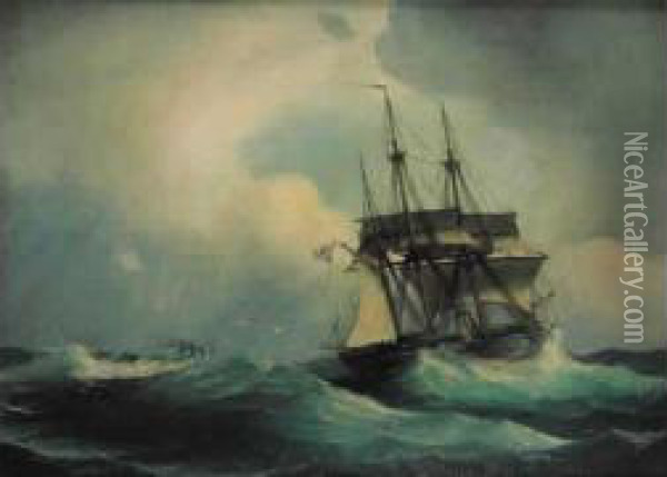 Marine Oil Painting - Ioannis (Jean H.) Altamura