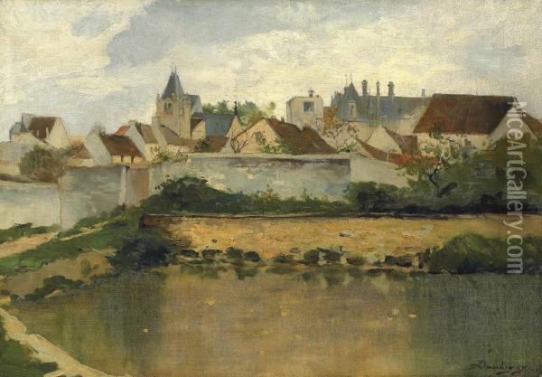 Le Village, Auvers-sur-oise Oil Painting - Charles-Francois Daubigny
