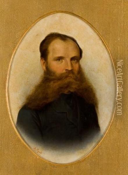 Portrait Eines Mannes Oil Painting - Alexandre Fedorovich Gaush