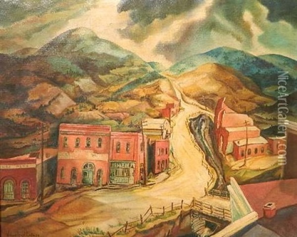 Ghost Town, Central City Oil Painting - William Joseph Eastman