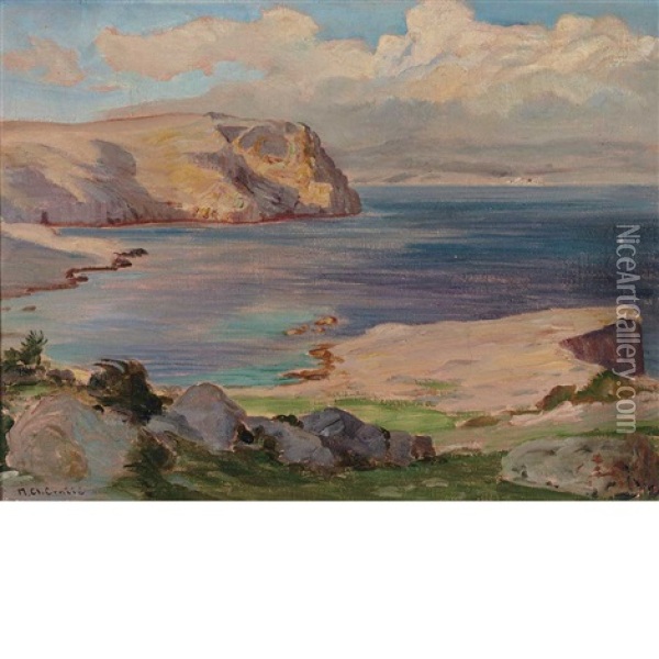 Spanish Coast Oil Painting - Menci Clemens Crncic