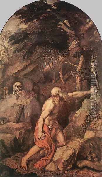 St Jerome c. 1560 Oil Painting - Tiziano Vecellio (Titian)