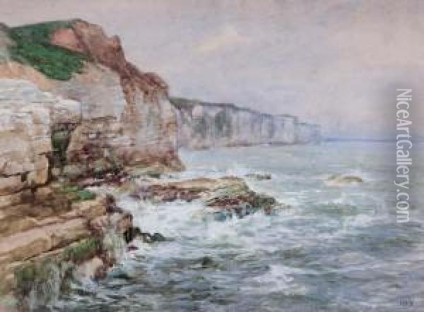 Sea Cliffs Oil Painting - Helen O'Hara