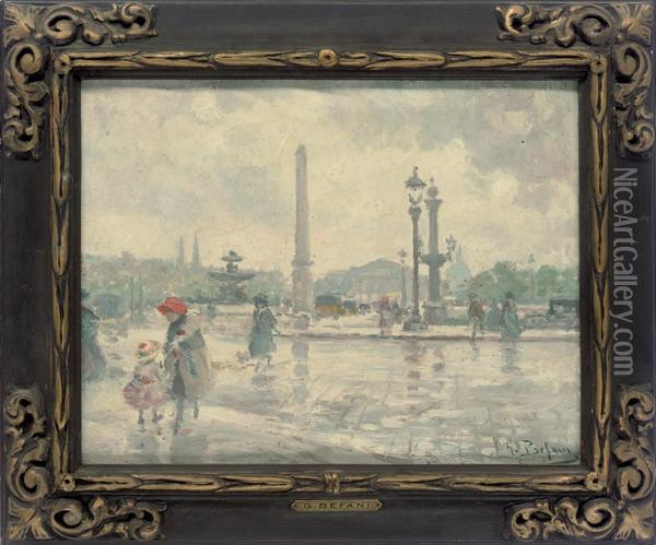Place De La Concorde, Paris Oil Painting - Gennaro Befanio