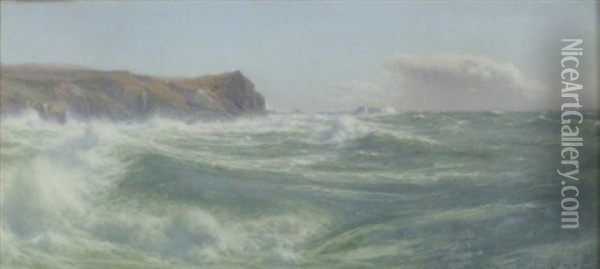 Off Salcombe, South Devon Oil Painting - Walter James Shaw
